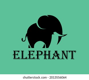 It is a simple minimalist elephant logo design for all uses