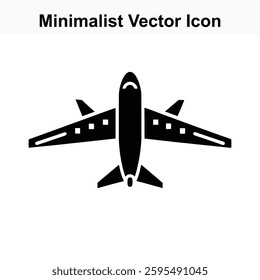 Simple Minimalist epsrplane Vector Icon for Travel Tourism Flight epsr Transportation