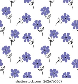 padrão floral minimalista simples. flores padrão de ilustração
