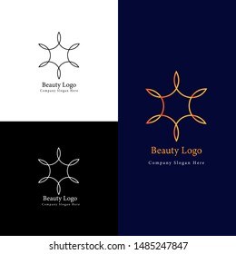 Simple and Minimalist Flower Logo , Flower logo template design