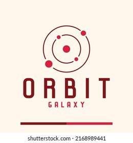 einfaches minimalistisches Logo des Galaxienraums