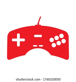 Simple minimalist gamepad icon, vector illustration symbol