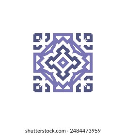 Simple Minimalist Geometric Pattern in the Style of Creative Outline Art
