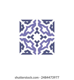 Simple Minimalist Geometric Pattern in the Style of Creative Outline Art