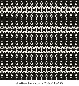 Simple minimalist geometric seamless pattern. Abstract monochrome minimal background with small floral shapes. Subtle repeat design for decor, print.