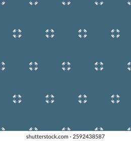 Simple minimalist geometric seamless pattern. Abstract monochrome minimal background with small floral shapes. Subtle repeat design for decor, print.