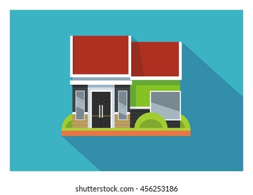 simple minimalist home illustration