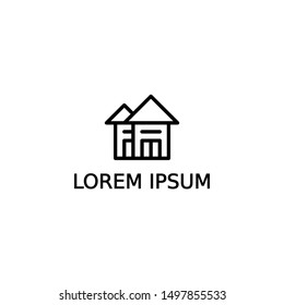simple and minimalist house logo