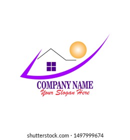 simple and minimalist house logo