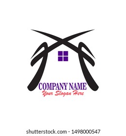 simple and minimalist house logo