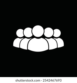Simple and minimalist icon or illustration of a person suitable for website design