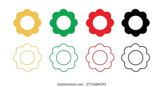 Einfache minimalistische Vektorgrafik