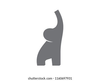 simple minimalist illustration elephant