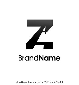 Simple and Minimalist Illustration logo design Initial Z Road Way. Logo good for your any company.