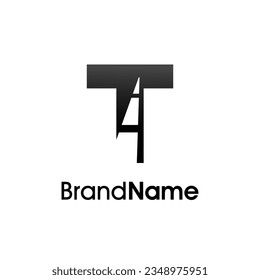 Simple and Minimalist Illustration logo design Initial T Road Way. Logo good for your any company.