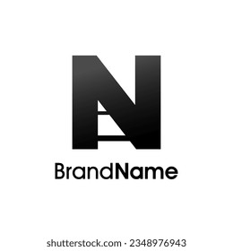 Simple and Minimalist Illustration logo design Initial N Road Way. Logo good for your any company.