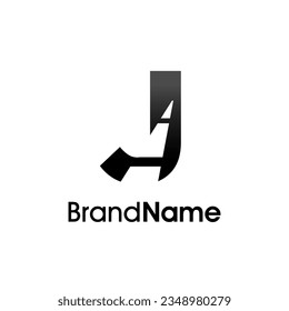 Simple and Minimalist Illustration logo design Initial J Road Way. Logo good for your any company.