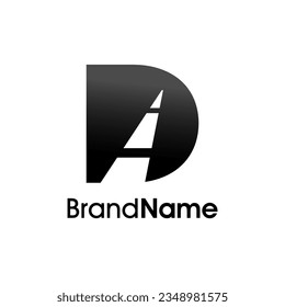 Simple and Minimalist Illustration logo design Initial D Road Way. Logo good for your any company.