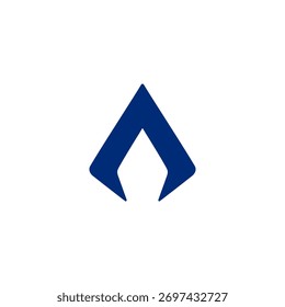 Letra inicial minimalista simple Un logotipo de monograma