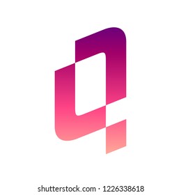 simple minimalist initial letter Q logo design