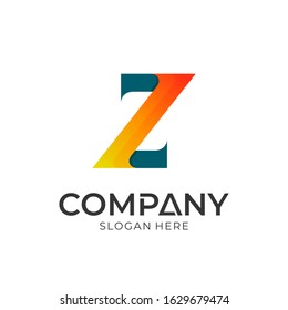 simple minimalist initial letter z business logo template
