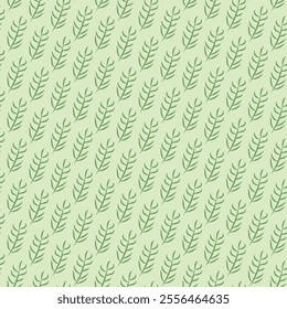 Simple, minimalist leaf pattern. Perfect for spring, summer, Winter or nature-inspired designs botanical decorative pattern