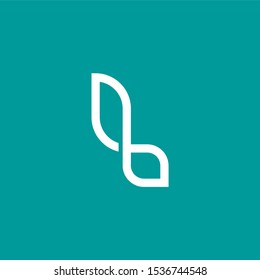 simple minimalist letter lb logo