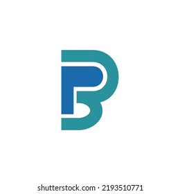 Simple Minimalist Letter PB Logo Design