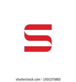 Simple and minimalist Letter S Logo .vector