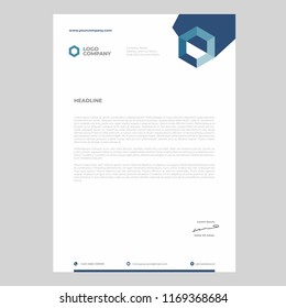 simple minimalist letterhead