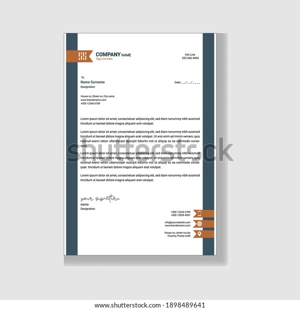 Simple minimalist\
letterhead dsign for corporate use specially for IT, Finance and\
Real state company