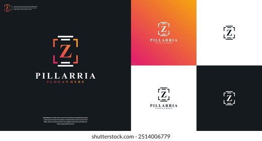 Simple Minimalist Letters Z with Pillar Column Attorney Law Firm Logo Design Inspiration