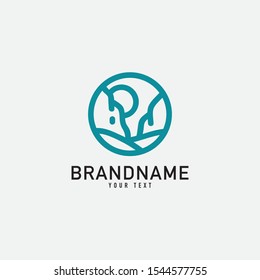 simple minimalist line logo isolated on white background creative vector illustration.