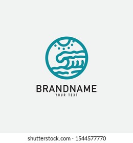 simple minimalist line logo isolated on white background creative vector illustration.