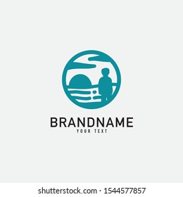 simple minimalist line logo isolated on white background creative vector illustration.
