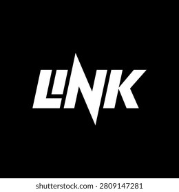 Simple minimalist link typography logo design inspiration