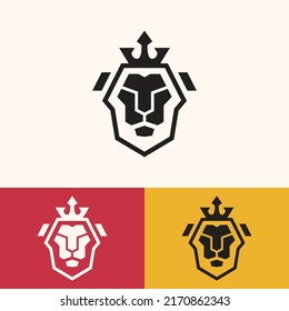 Simple Minimalist Lion Logo Design