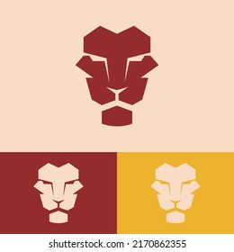 Simple Minimalist Lion Logo Design