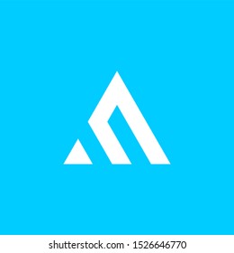 simple minimalist AM logo design