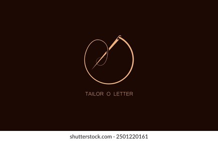Simple and Minimalist logo design illustration Needle and initial Q
