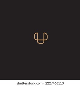 einfache minimalistische Logo-Design-Vektorgrafik