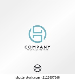 simple, minimalist logo of H