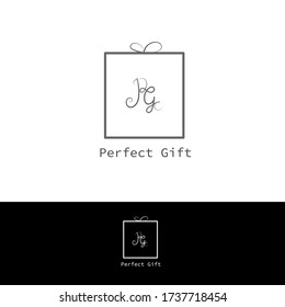 regalo perfecto para un logotipo sencillo y minimalista