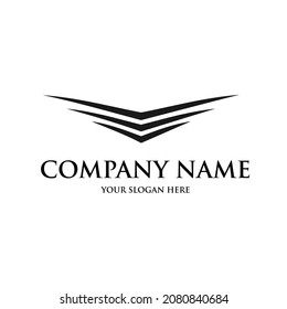 simple minimalist logo with three stacked lines clean and elegant
