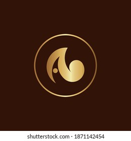 Simple, minimalist, and luxury letter A