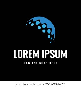 Simple Minimalist Modern Golf Ball for Sport Training Golfer or Competition Logo Illustration Design Vector
