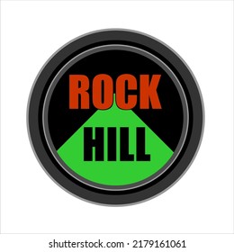 simple minimalist modern rock hill adventure logo