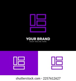 Simple minimalist modern unique logo design