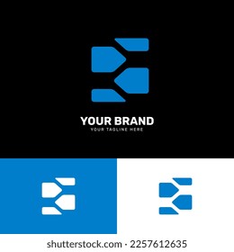 Simple minimalist modern unique logo design