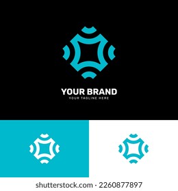 Simple minimalist modern unique logo design